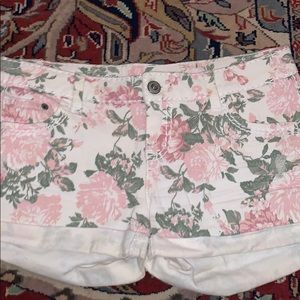 Blue Asphalt Floral Demin Shorts